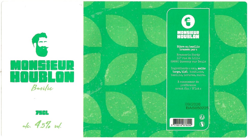 Etiquette BRASSERIE HARDY 36