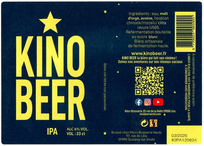 Etiquette BRASSERIE HARDY 42