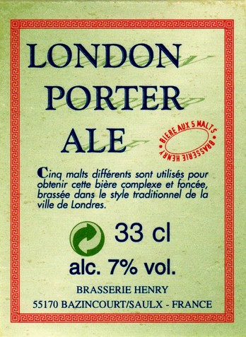 etiquette BRASSERIE HENRY 06