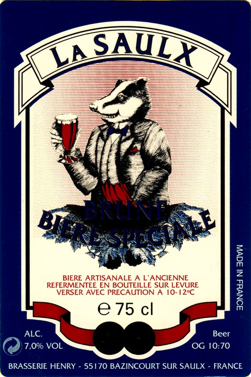 etiquette BRASSERIE HENRY 12