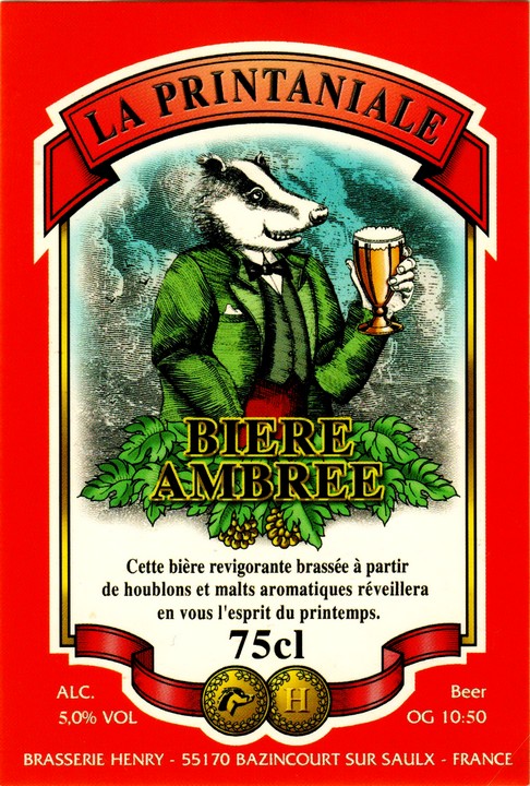 etiquette BRASSERIE HENRY 14