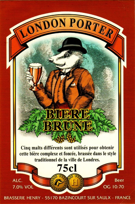 etiquette BRASSERIE HENRY 16