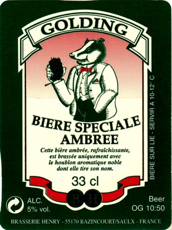 etiquette BRASSERIE HENRY 18