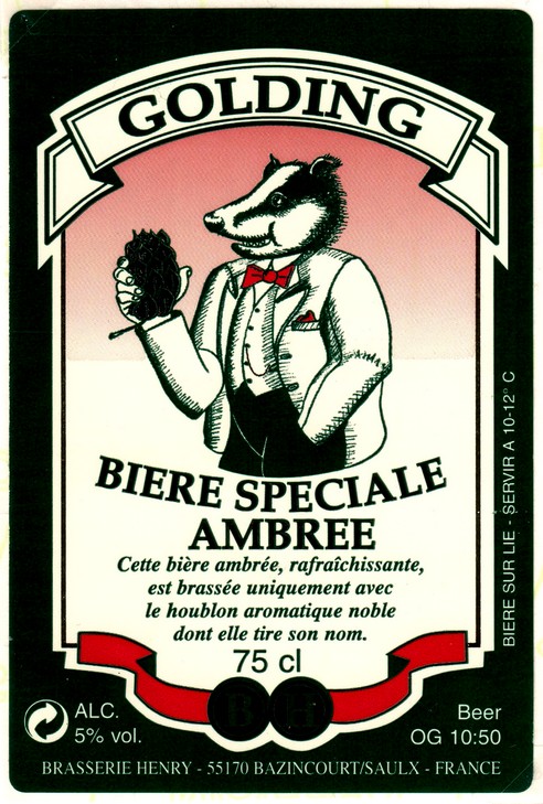 etiquette BRASSERIE HENRY 19