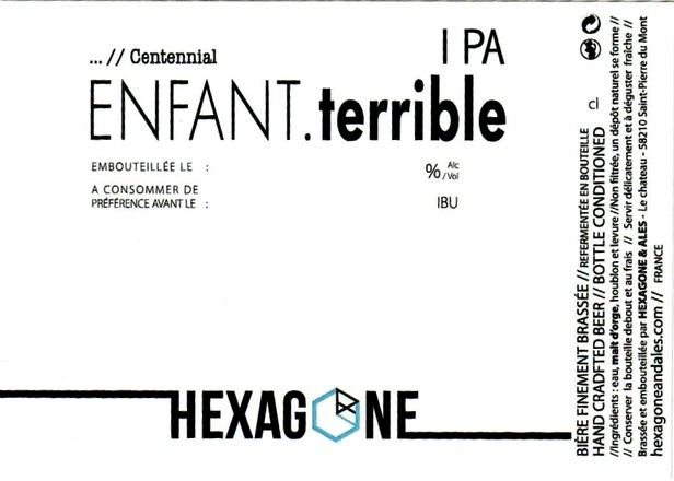 etiquette BRASSERIE HEXAGONE & ALES 02