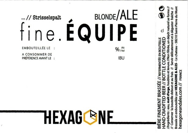 etiquette BRASSERIE HEXAGONE & ALES 03