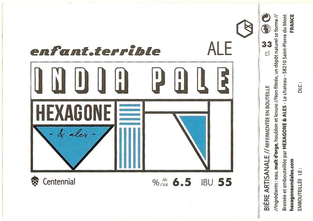 Etiquette BRASSERIE HEXAGONES & ALES 09