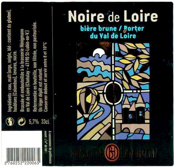 Etiquette BRASSERIE HONIGMANN 22