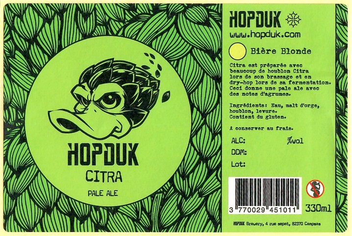 Etiquette BRASSERIE HOPDUK 06