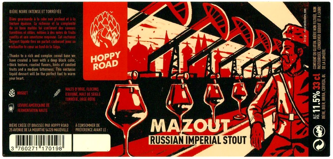 Etiquette BRASSERIE HOPPY ROAD 110