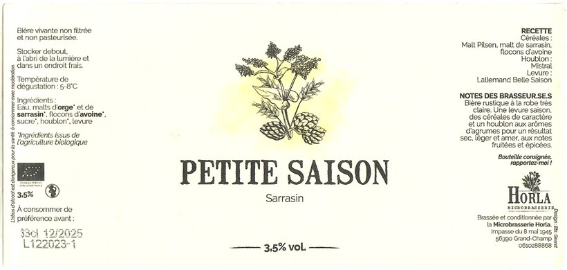 Etiquette BRASSERIE HORLA 02