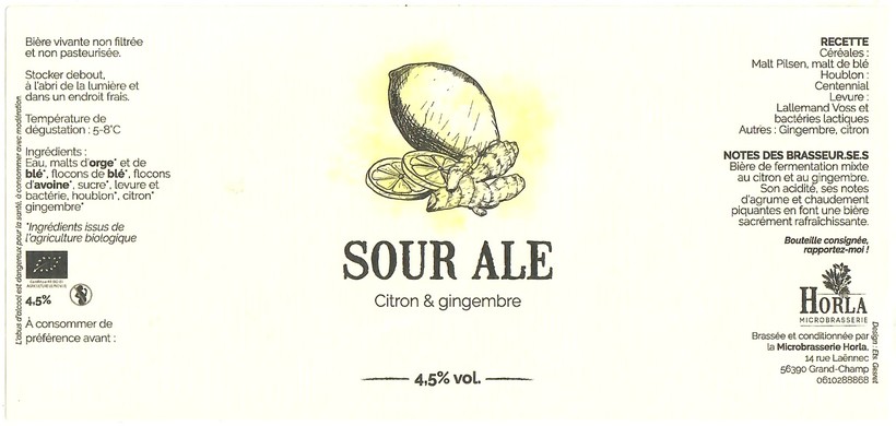 Etiquette BRASSERIE HORLA 07