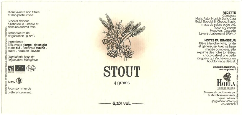 Etiquette BRASSERIE HORLA 10