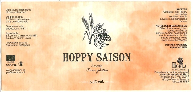 Etiquette BRASSERIE HORLA 12