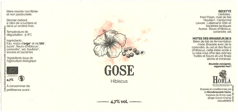 Etiquette BRASSERIE HORLA 14