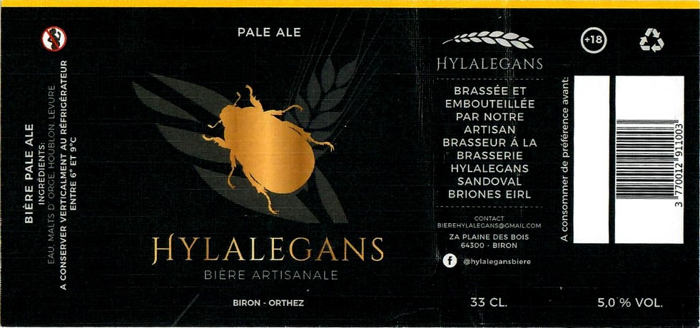 etiquette BRASSERIE HYLALEGANS 01