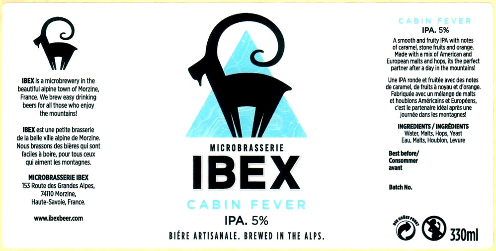 Etiquette BRASSERIE IBEX 01