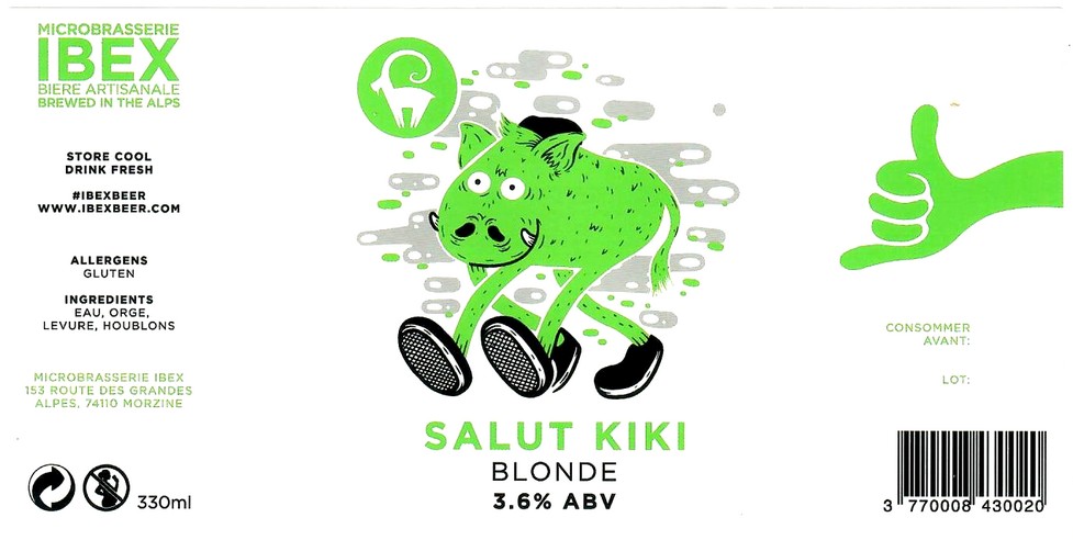 Etiquette BRASSERIE IBEX 08