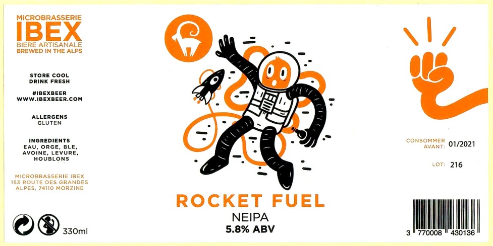 Etiquette BRASSERIE IBEX 10