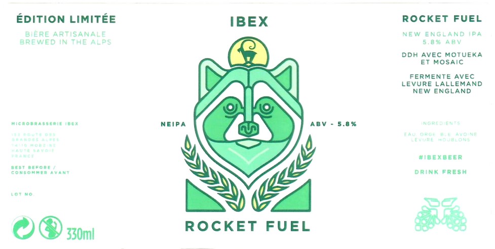 Etiquette BRASSERIE IBEX 12