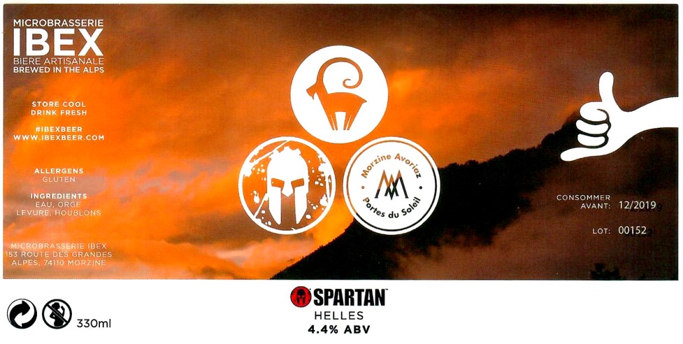 Etiquette BRASSERIE IBEX 24