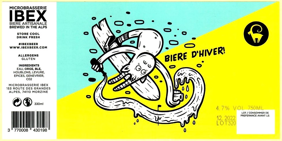 Etiquette BRASSERIE IBEX 31