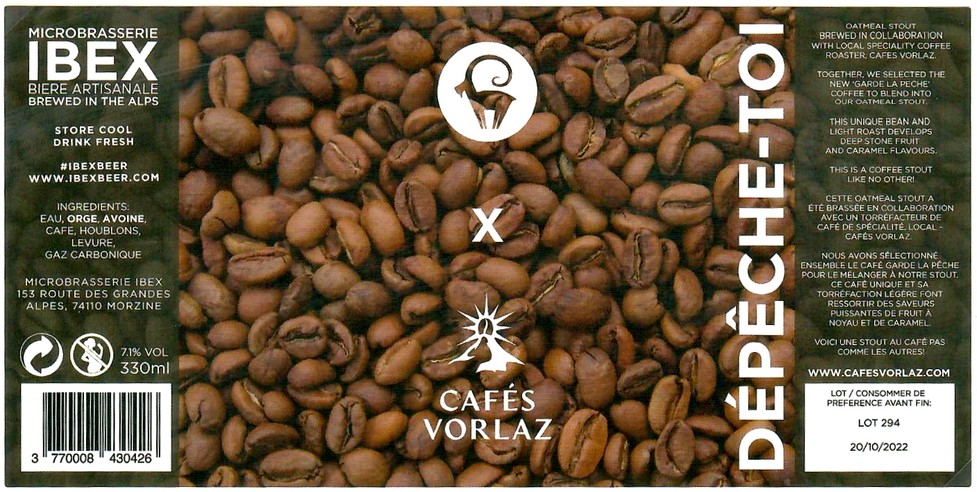 Etiquette BRASSERIE IBEX 32