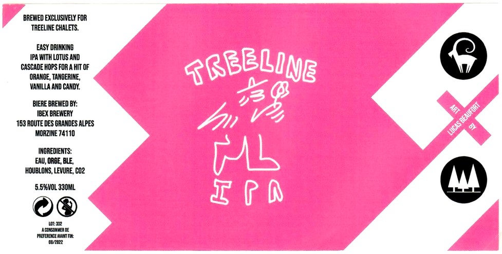 Etiquette BRASSERIE IBEX 33