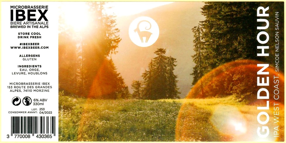 Etiquette BRASSERIE IBEX 34