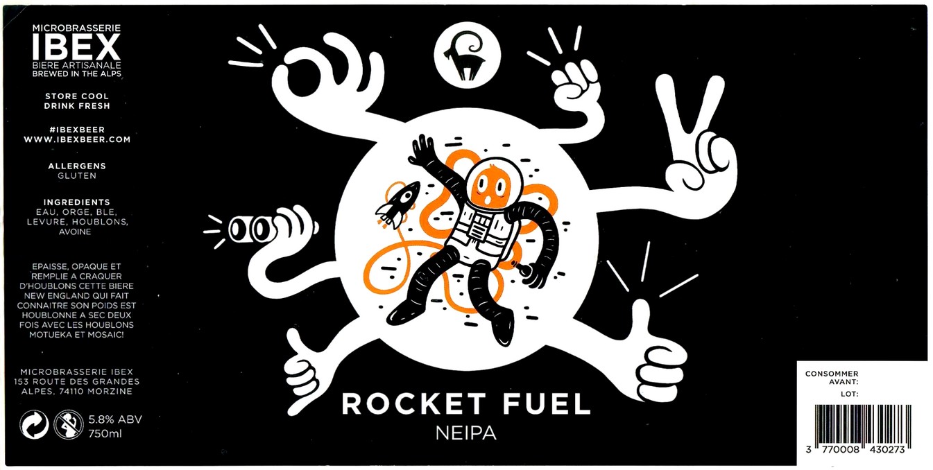 Etiquette BRASSERIE IBEX 37