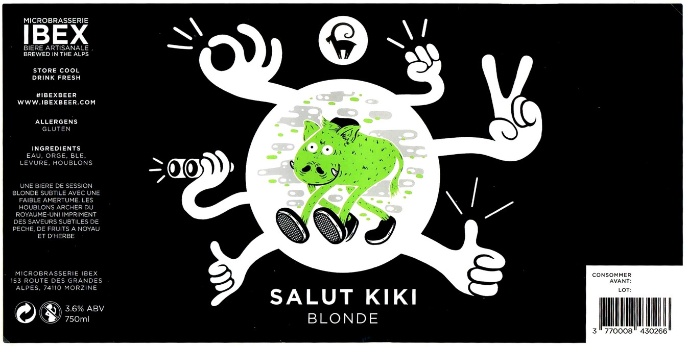 Etiquette BRASSERIE IBEX 39