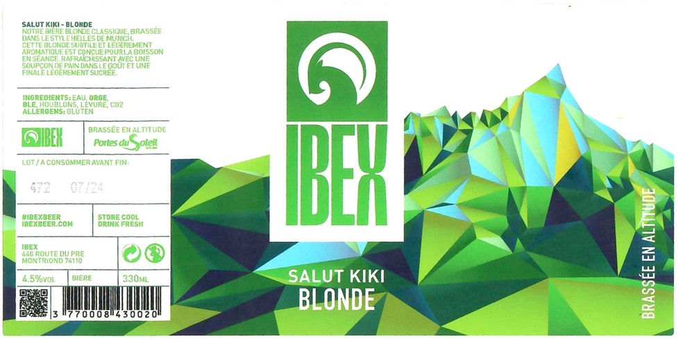 Etiquette BRASSERIE IBEX 41