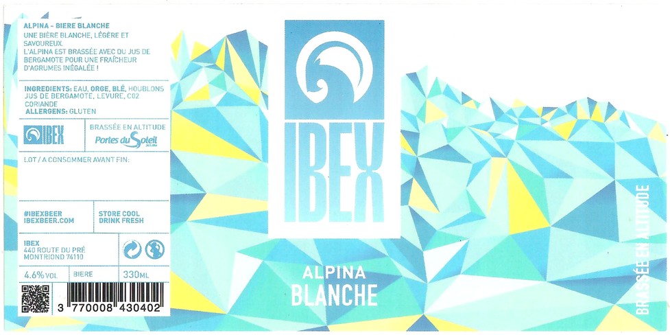 Etiquette BRASSERIE IBEX 54