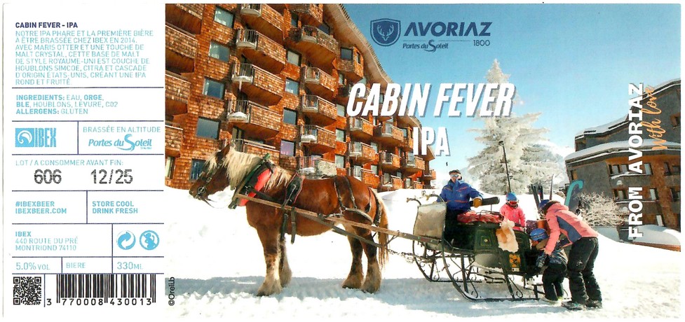 Etiquette BRASSERIE IBEX 55