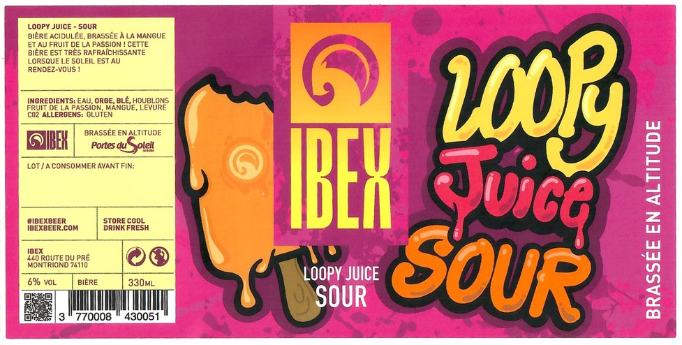 Etiquette BRASSERIE IBEX 57