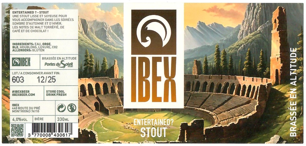 Etiquette BRASSERIE IBEX 58