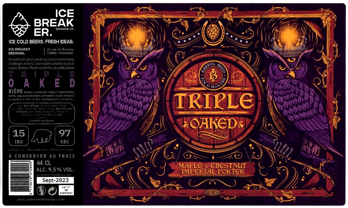 etiquette BRASSERIE ICE BREAKER BREWING CO 01