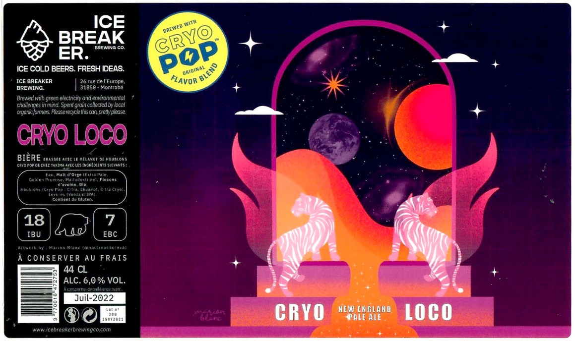 Etiquette BRASSERIE ICE BREAKER 04