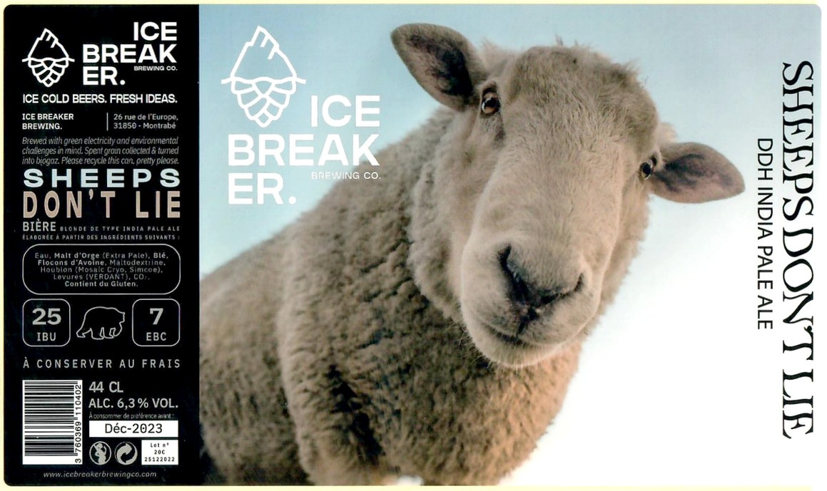 Etiquette BRASSERIE ICE BREAKER 10