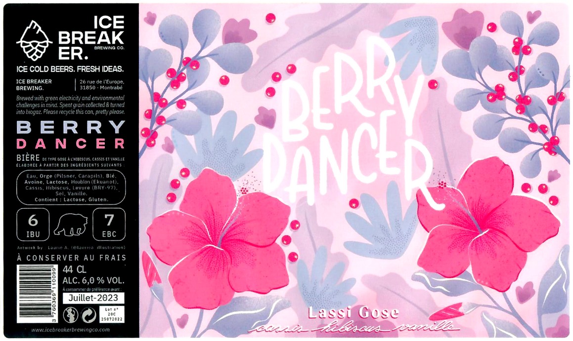 Etiquette BRASSERIE ICE BREAKER 12