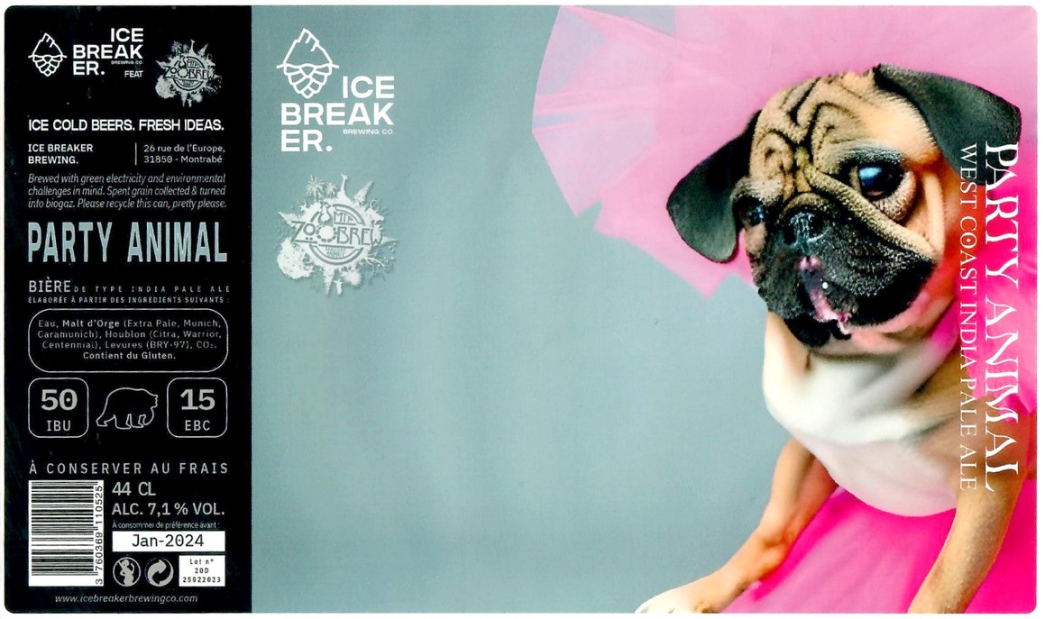 Etiquette BRASSERIE ICE BREAKER 17