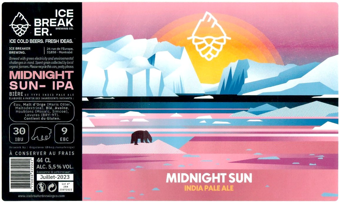 Etiquette BRASSERIE ICE BREAKER 18