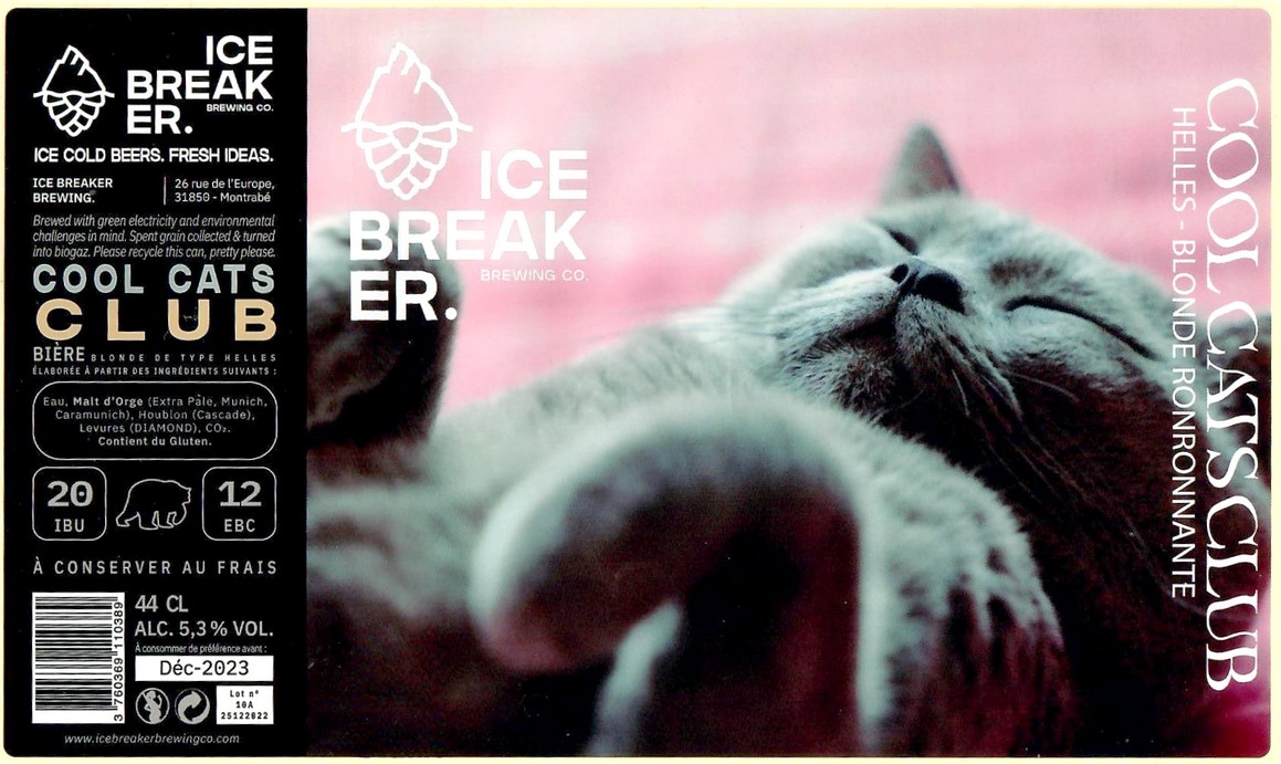 Etiquette BRASSERIE ICE BREAKER 20