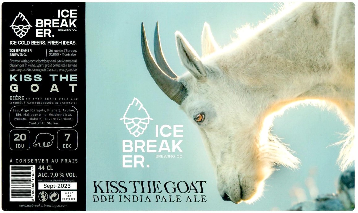 Etiquette BRASSERIE ICE BREAKER 22