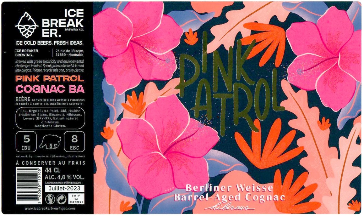 Etiquette BRASSERIE ICE BREAKER 26