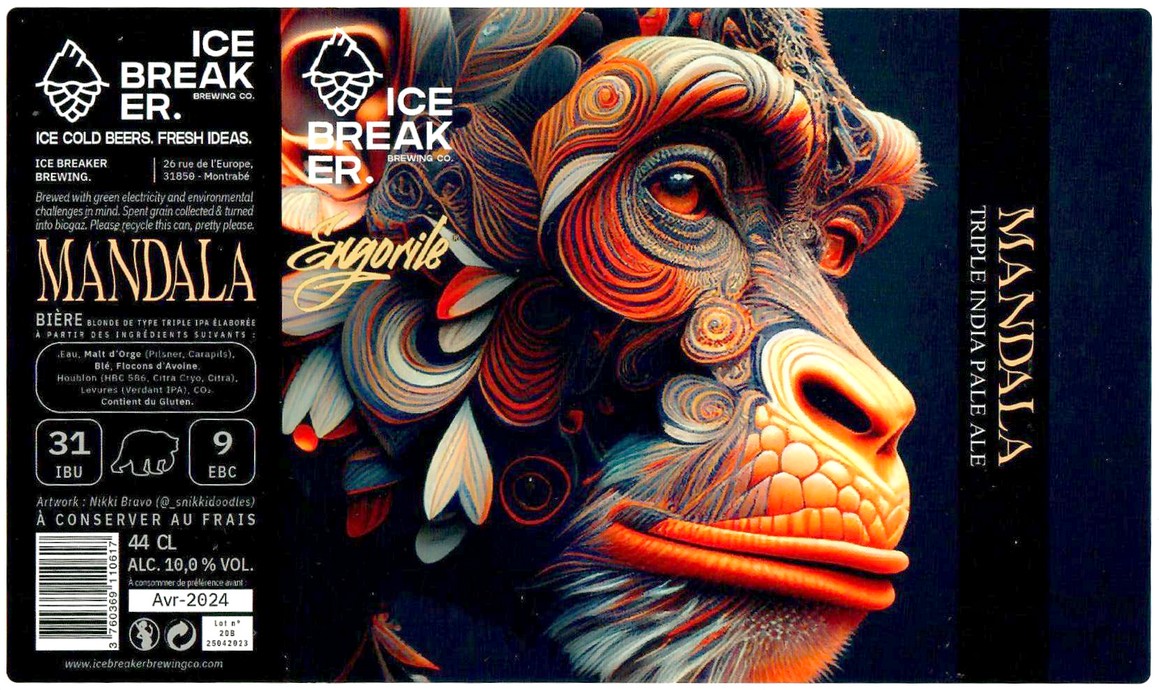 Etiquette BRASSERIE ICE BREAKER 27