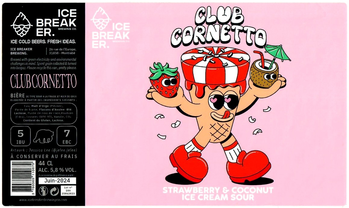 Etiquette BRASSERIE ICE BREAKER 28