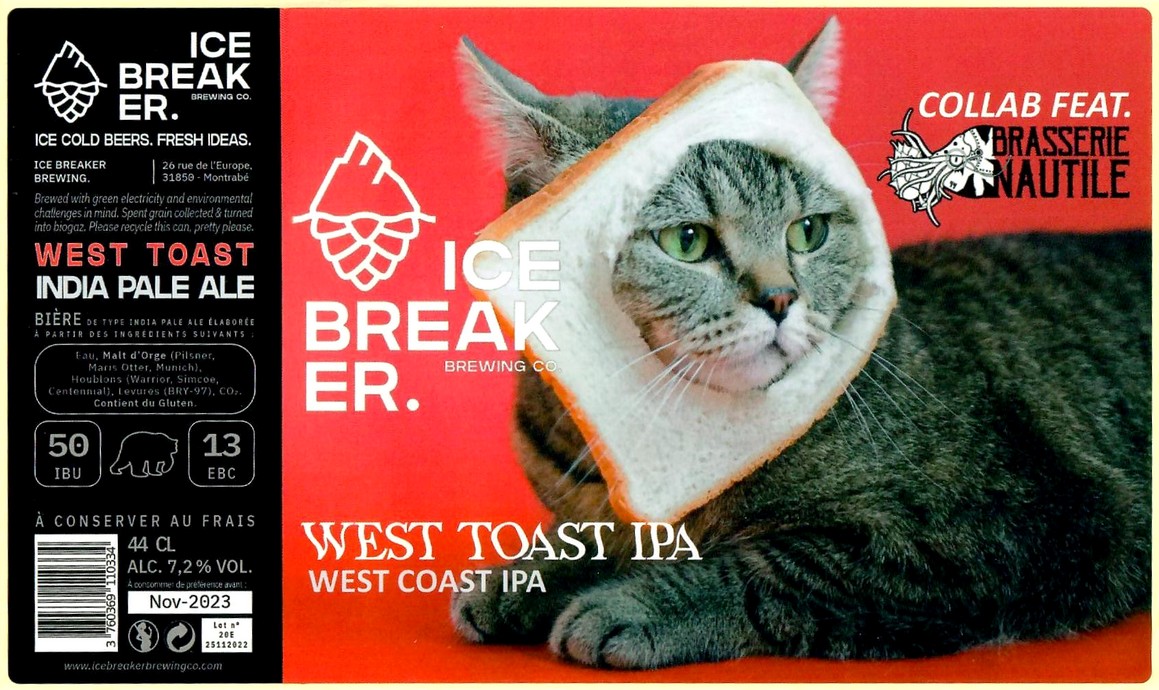 Etiquette BRASSERIE ICE BREAKER 30