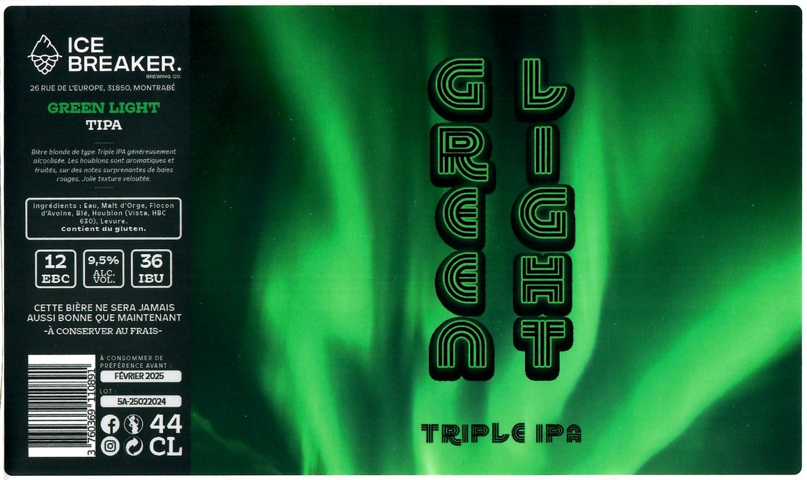 Etiquette BRASSERIE ICE BREAKER 32