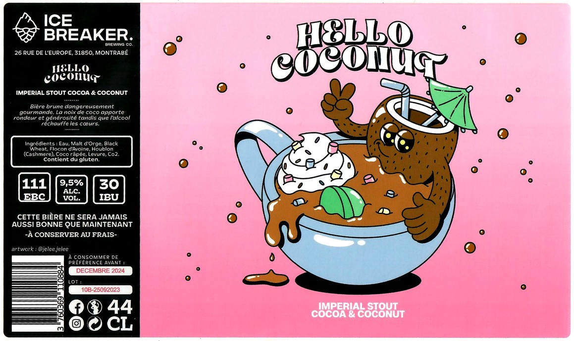 Etiquette BRASSERIE ICE BREAKER 33